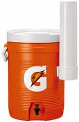 Gatorade - 5 Gal Beverage Cooler - Plastic, Orange/White - Exact Tooling