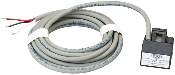 De-Sta-Co - Normally Open, Reed, MOV & LED Sensor, 4 Max Amps, 24 to 240 Volts, Power Clamp Switch - 1 Volt Max Drop, AC Current, 1.3" Long x 0.67" Wide x 0.87" High, 9 Ft Long Wire - Exact Tooling