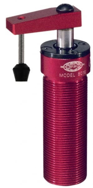 De-Sta-Co - 67 Lb Clamping Force, Left Hand Swing, 31.75mm Total Stroke, Single-Acting Pneumatic Swing Clamp - 1/8 NPT Port, 80.5mm Body Length x 54.1mm Body Width, 1.17 Cu In (Clamp), 1.42 Cu In (Unclamp), 130 Max psi - Exact Tooling