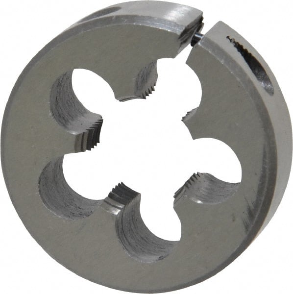 Interstate - M16x1.50 Metric Fine Thread, 1-1/2" Outside Diam High Speed Steel Round Die - Right Hand Thread, Adjustable - Exact Tooling