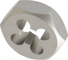 Irwin Hanson - 1/8-27 NPT Thread, Hex Pipe Die - 1-1/16" Outside Diam, Carbon Steel - Exact Tooling