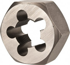 Irwin Hanson - 1/2-14 NPT Thread, Hex Pipe Die - 1-5/8" Outside Diam, Carbon Steel - Exact Tooling