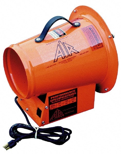 AIR Systems - 1-Speed 115V 0.33 hp 8" Inlet/Outlet Electric (AC) Axial Blower - Exact Tooling
