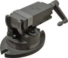 Wilton - 2" Jaw Width, 2" Jaw Opening Capacity, 2-Way Angle Swivel Machine Vise - Manual Operation, 1 Station, 8-29/32" Long x 5" High x 15/16" Deep, Alloy Steel - Exact Tooling