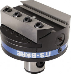 Iscar - 4.921" Body Diam, Manual Single Cutter Boring Head - 1.417" to 19.685" Bore Diam - Exact Tooling