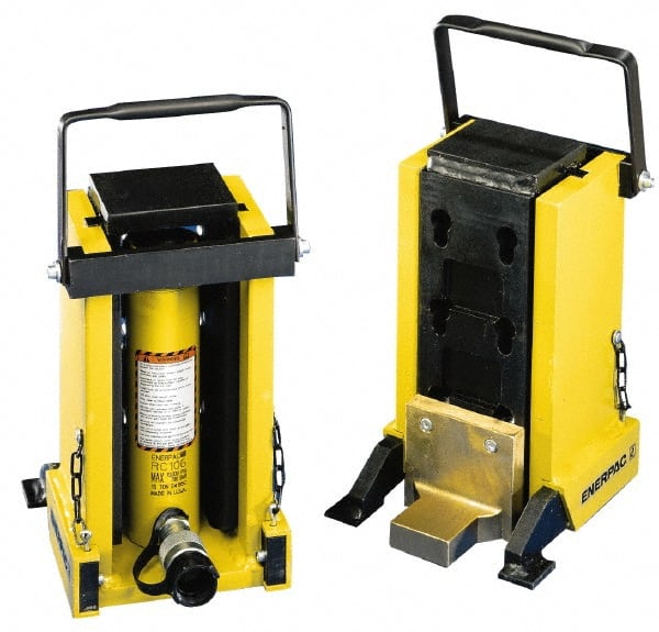 Enerpac - 20 Ton, 6.18" Stroke, 32 Cu In Oil Capacity, Portable Hydraulic Machine Lift Cylinder - 32 Cu In Oil Capacity - Exact Tooling