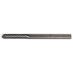 SC-1 Standard Cut Solid Carbide Bur-Cylindrical with Ball Nose - Exact Tooling