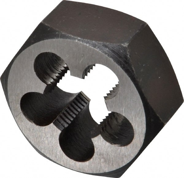 Interstate - 3/8-18 NPT Thread, Hex Pipe Die - Carbon Steel - Exact Tooling