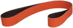 3M - 2" Wide x 60" OAL, 36 Grit, Ceramic Abrasive Belt - Ceramic, Very Coarse, Coated, YF Weighted Cloth Backing, Wet/Dry, Series 984F - Exact Tooling