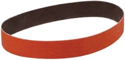 3M - 1-1/2" Wide x 18-15/16" OAL, 80 Grit, Ceramic Abrasive Belt - Ceramic, Medium, Coated, YF Weighted Cloth Backing, Wet/Dry, Series 777F - Exact Tooling