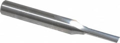 Onsrud - 1/8" Diam, 1/4" Shank Diam, 1/2" Length of Cut, 1 Flute Single Edge Straight Router Bit - 2" Overall Length, Right Hand Cut, Solid Carbide - Exact Tooling