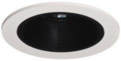 Cooper Lighting - 5-1/16 Inch Wide, Water Resistant, White Fixture Baffle Trim - Aluminum, UL/cUL Wet Location Listed - Exact Tooling