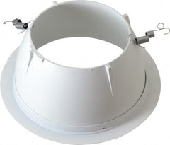 Cooper Lighting - 7-1/4 Inch Wide, Water Resistant, White Fixture Baffle Trim - Metal, UL/cUL Wet Location Listed - Exact Tooling