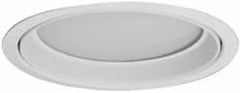 Cooper Lighting - 7-7/8 Inch Wide, Water Resistant, White Fixture Trim with Albalite Lens - Exact Tooling