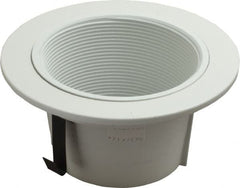 Cooper Lighting - 5-1/16 Inch Wide, Water Resistant, White Fixture Baffle Trim - Aluminum, UL/cUL Wet Location Listed - Exact Tooling