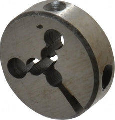 Interstate - #1-56 UNS Thread, 13/16" Outside Diam High Speed Steel Round Die - Right Hand Thread, Adjustable - Exact Tooling