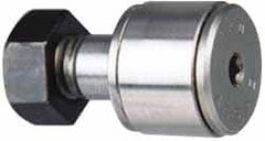 IKO - 10mm Roller Diam x 5mm Width, 5mm Stud Diam x 10mm Length, Stud Cam Follower - Steel, 13/64" Thread Length, 18mm OAL, 715 Lb Dynamic Cap - Exact Tooling