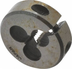 Interstate - #5-32 Thread, 13/16" Outside Diam High Speed Steel Round Die - Right Hand Thread, Adjustable - Exact Tooling