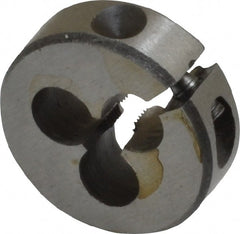 Interstate - #6-56 Thread, 13/16" Outside Diam High Speed Steel Round Die - Right Hand Thread, Adjustable - Exact Tooling