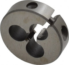 Interstate - #7-40 Thread, 13/16" Outside Diam High Speed Steel Round Die - Right Hand Thread, Adjustable - Exact Tooling