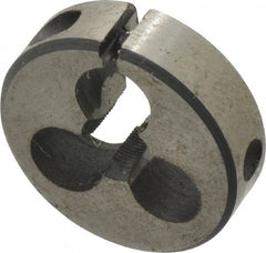 Interstate - #10-72 Thread, 13/16" Outside Diam High Speed Steel Round Die - Right Hand Thread, Adjustable - Exact Tooling