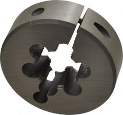 Interstate - 1-1/8 - 12 UNF Thread, 3" Outside Diam High Speed Steel Round Die - Right Hand Thread, Adjustable - Exact Tooling