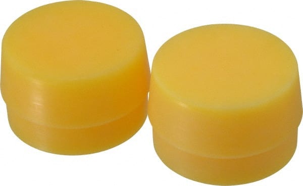 Garland - 2-3/4" Face Diam, Grade Extra Hard, Yellow Hammer Tip/Face - Plastic - Exact Tooling