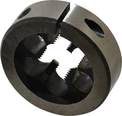 Interstate - 3/4-18 UNS Thread, 2" Outside Diam High Speed Steel Round Die - Right Hand Thread, Adjustable - Exact Tooling