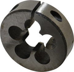 Interstate - 3/4-27 UNS Thread, 2" Outside Diam High Speed Steel Round Die - Right Hand Thread, Adjustable - Exact Tooling