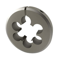 Interstate - 13/16-18 UNS Thread, 2" Outside Diam High Speed Steel Round Die - Right Hand Thread, Adjustable - Exact Tooling