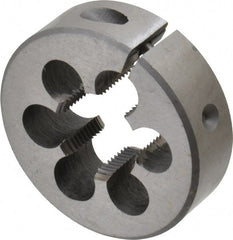 Interstate - 13/16-20 UNEF Thread, 2" Outside Diam High Speed Steel Round Die - Right Hand Thread, Adjustable - Exact Tooling