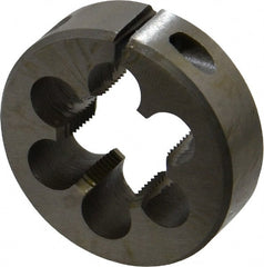 Interstate - 7/8-20 UNEF Thread, 2" Outside Diam High Speed Steel Round Die - Right Hand Thread, Adjustable - Exact Tooling