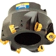 Iscar - 1.53" Cut Diam, 3/4" Arbor Hole, 0.236" Max Depth of Cut, Indexable Chamfer & Angle Face Mill - 4 Inserts, O45MT\xB6R90MT\xB6S45MT\xB6S90MT Insert, Right Hand Cut, 4 Flutes, Series FRCM - Exact Tooling