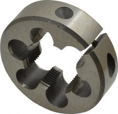 Interstate - 1-20 UNEF Thread, 2" Outside Diam High Speed Steel Round Die - Right Hand Thread, Adjustable - Exact Tooling