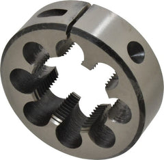 Interstate - 1-5/8 - 12 UNS Thread, 3" Outside Diam High Speed Steel Round Die - Right Hand Thread, Adjustable - Exact Tooling