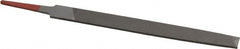 Simonds File - 6" Long, Second Cut, Flat American-Pattern File - Double Cut, Tang - Exact Tooling