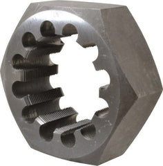 Interstate - 3-1/4 - 12 UNS Thread, 5" Hex, Right Hand Thread, Hex Rethreading Die - Carbon Steel - Exact Tooling
