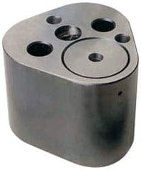Dayton Lamina - 1" Shank Diam, 2-3/4" Base Length x 2.72" Base Width x 1-5/8" Base Height, 1/2-13 Thread, Alloy Steel Mold Punch Retainer - 1/4" Dowel Diam, 15/16" Length Between Dowel & Screw, 2" Thread Length, Ball Lock, Heavy Duty (HRT) Series - Exact Tooling