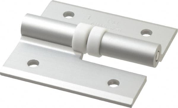 Sugatsune - 2-9/16" Long x 2-3/8" Wide x 9/64" Thick, Aluminum Cabinet Hinge - Aluminum, Aluminum Finish - Exact Tooling