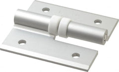 Sugatsune - 2-9/16" Long x 2-3/8" Wide x 9/64" Thick, Aluminum Cabinet Hinge - Aluminum, Aluminum Finish - Exact Tooling