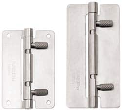 Sugatsune - 3-15/16" Long x 1-31/32" Wide x 1/16" Thick, Quick Release Hinge - Stainless Steel, Polished Finish - Exact Tooling