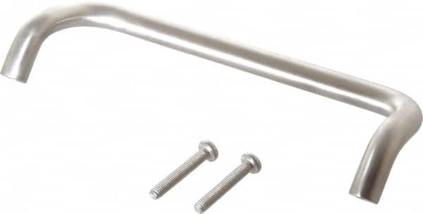 Sugatsune - 15/32" Handle Diam, Satin Finish Stainless Steel Drawer Pull - 1-31/32" Projection, 6-19/64" Center to Center, 6-25/32" Wide - Exact Tooling