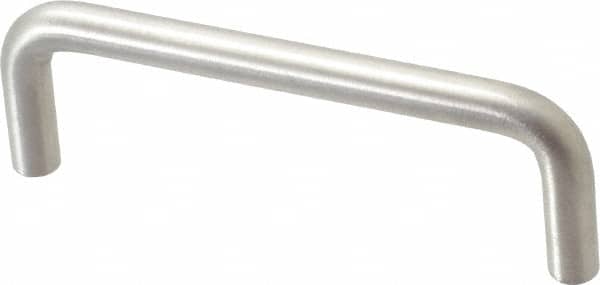 Sugatsune - 5/16" Handle Diam, Satin Finish Stainless Steel Drawer Pull - 1-11/32" Projection, 3-1/2" Center to Center, 316 Grade, 3-13/16" Wide - Exact Tooling