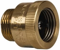 Watts - 125 Max psi, Chrome Plated Brass, Hose Connection Vacuum Breaker - EPDM Seal, Stainless Steel Spring, FIP X Hose End Connections - Exact Tooling