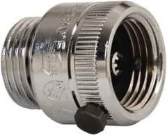 Watts - 125 Max psi, Chrome Plated Brass, Hose Connection Vacuum Breaker - EPDM Seal, Stainless Steel Spring, FIP X Hose End Connections - Exact Tooling