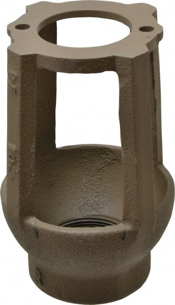 Watts - 1-1/4 to 3" Fit, 4-3/8" Diam, Air Gap Drain - 6-3/4" High, Cast Iron - Exact Tooling