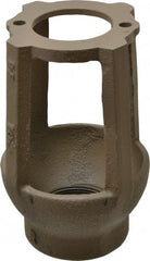 Watts - 1-1/4 to 3" Fit, 4-3/8" Diam, Air Gap Drain - 6-3/4" High, Cast Iron - Exact Tooling
