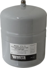 Watts - 1.0 Gallon Capacity, 2.1 Gallon Tank, 8 Inch Diameter, 12-1/2 Inch High, 1/2 Inch Port, Expansion Tank - Steel, Polymer Coating - Exact Tooling