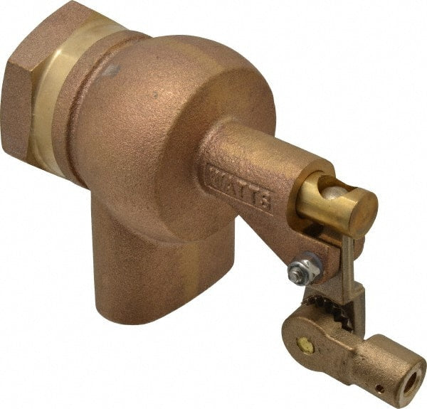 Watts - 1-1/2" Pipe, Bronze, Mechanical Float Valve - 165 psi, FPT x FPT End Connections - Exact Tooling