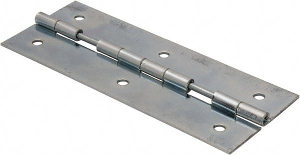 Value Collection - 5" Long x 2" Wide x 0.05" Thick, Spring Hinge - Steel, Zinc Plated Finish - Exact Tooling